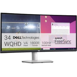 34-inch Dell 3423DWC 3440 x 1440 LED Monitor Grey