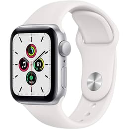 Apple Watch Series SE 2 (2022) GPS + Cellular 40 mm - Aluminium Silver - Sport band White