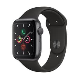 Apple Watch Series 5 (2019) GPS + Cellular 44 mm - Aluminium Space Gray - Sport band Black