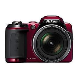 Compact Coolpix L120 - Red + Nikon Nikkor Wide Optical Zoom VR 25-525 mm f/3.1-5.8 f/3.1-5.8