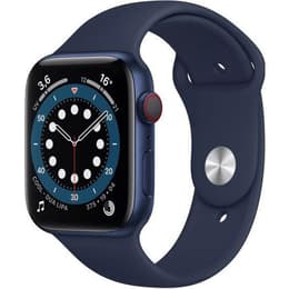 Apple Watch Series 6 (2020) GPS + Cellular 44 mm - Aluminium Blue - Sport band Blue