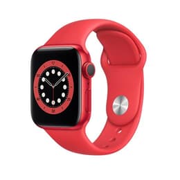 Apple Watch Series 6 (2020) GPS + Cellular 44 mm - Aluminium Red - Sport band Red