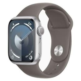 Apple Watch Series 9 (2023) GPS + Cellular 41 mm - Aluminium Silver - Sport band Grey