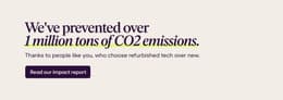 We've prevented over 1 milion tons of CO2 emissions